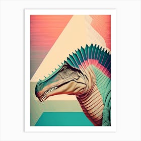 Spinosaurus Pastel Dinosaur Art Print