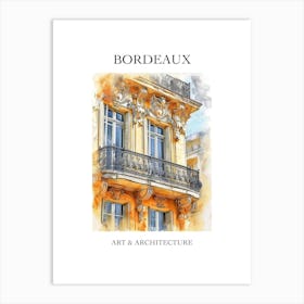 Bordeaux Travel And Architecture Poster 1 Art Print