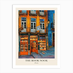 Porto Book Nook Bookshop 4 Poster Art Print