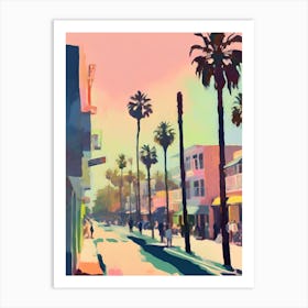 Abstract Santa Monica Painting 1 Art Print