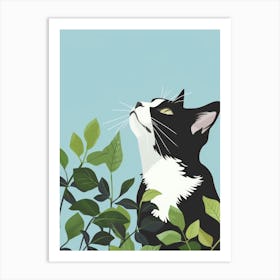 Cat In The Garden 23 Art Print