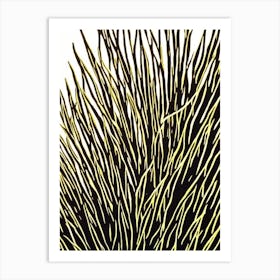 Acropora Selago Linocut Art Print