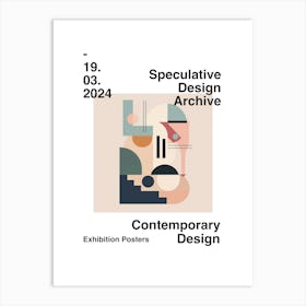 Speculative Design Archive Abstract Poster 24 Art Print