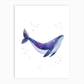 Galaxy Whale Art Print