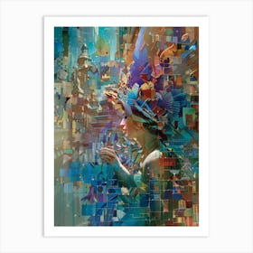 Woman In A Hat 67 Art Print