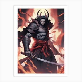 Vampire Samurai Demon Poster