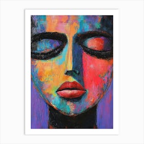 Woman's Face Acrylic Art Print