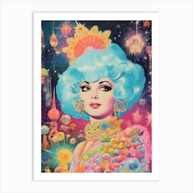 Esoteric Girl Kitsch 3 Art Print