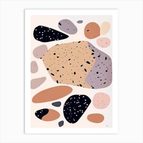 Meteorite Musted Pastels Space Art Print