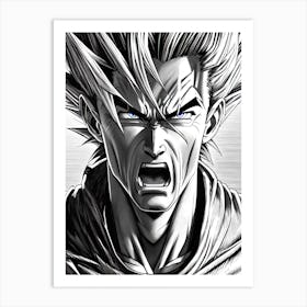 Dragon Ball Z Wallpaper 13 Art Print