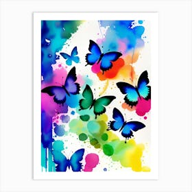 Colorful Butterflies 194 Art Print