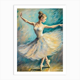 Ballerina - Ai Art Print