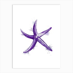 Purple Starfish Art Print