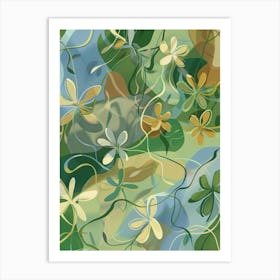 Abstract Floral Art Print