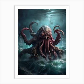 Octopus Art Print Art Print