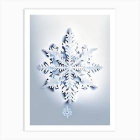 Water, Snowflakes, Marker Art 2 Art Print