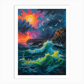 Stormy Seas Art Print