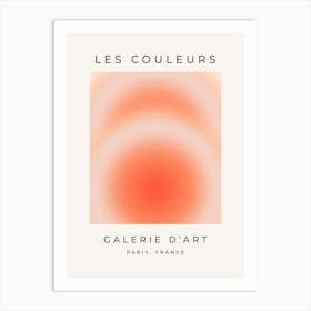 Les Couleurs | 09 - Gradient Orange Aura Art Print