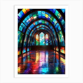 Stained Glass Window Art Print