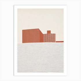 Tate Modern London Boho Landmark Illustration Art Print