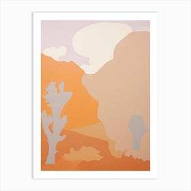 Sahara Desert   Africa, Contemporary Abstract Illustration 5 Art Print