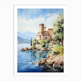 Isola Bella Italy Watercolour 2 Art Print