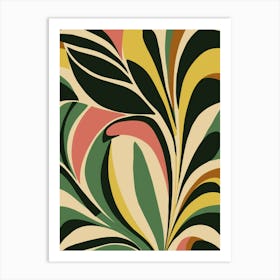 Abstract Leaves Art Print