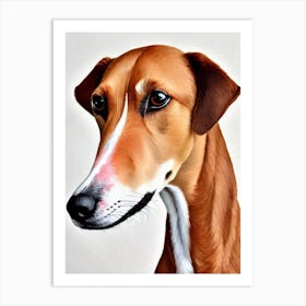 Whippet Watercolour Dog Art Print