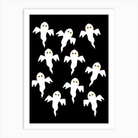 White Ghosts at Night Art Print