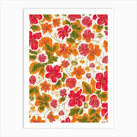 Lilium Floral Print Warm Tones 1 Flower Art Print