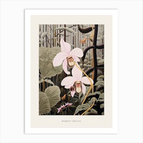 Flower Illustration Monkey Orchid 2 Poster Art Print