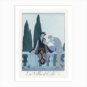 La Villa D'Este, George Barbier Art Print