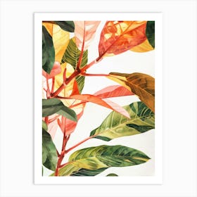 Tropical Leaves 25 Art Print