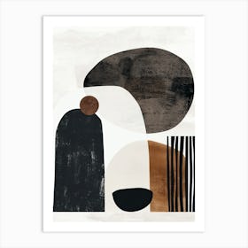 Abstract Black And White Art Print