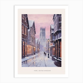 Dreamy Winter Painting Poster York United Kingdom 2 Art Print