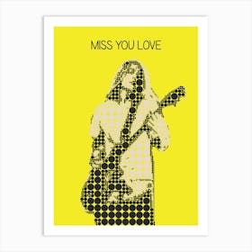 Miss You Love Daniel Johns Art Print