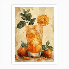 Orange Juice Cocktail 8 Art Print