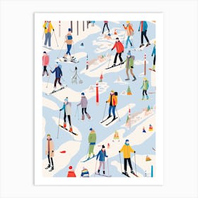 Zell Am See   Kaprun   Austria, Ski Resort Illustration 0 Art Print