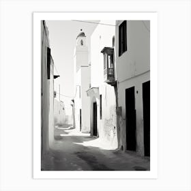 Essaouira, Morocco, Black And White Photography 1 Art Print