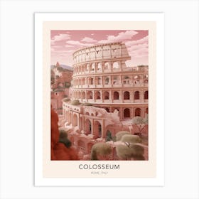 Colosseum Rome Italy Travel Poster Art Print