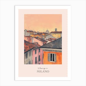 Mornings In Milano Rooftops Morning Skyline 4 Art Print