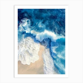 Aerial View Of The Ocean 17 Art Print