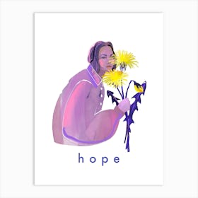 Yellow Dandelion, Hope Art Print