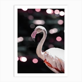 Disco Flamingo Art Print