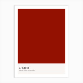 Cherry Poster Colour Block Poster Art Print
