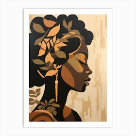 Silhouette Of A Woman 8 Art Print