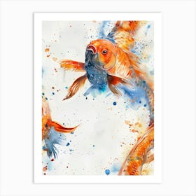 Watercolor Koi 20 Art Print