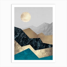 Collage landscape 15 Art Print