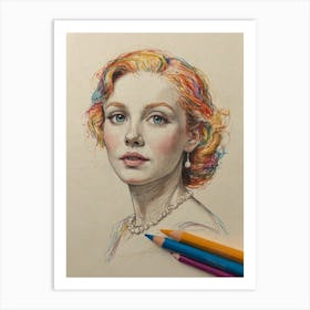 Portrait Of A Woman 10 Art Print