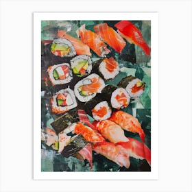 Kitsch Sushi Collage 2 Art Print